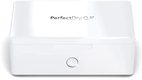 PerfectDry Q.R. 45 min. Ultra Fast Hearing Aid Dryer & Dehumidifier Accessory | Dry Box Kit | Removes Sweat & Moisture from Hearing Aids, Wireless Earbuds, Ear Amplifiers, Cochlear Implants