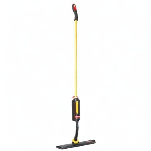 Rubbermaid Commercial Products Pulse Microfiber Light Commercial Spray Mop System, Cleans up to 850 Square Feet, Black, Floor Cleaning for Kitchen/Lobby/Bathroom