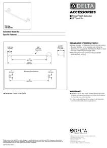 Delta 759180-RB Trinsic 18 in. Wall Mount Towel Bar Bath Hardware Accessory in Venetian Bronze