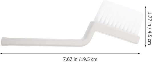 DECHOUS Grout Cleaner Brush and Floor Scrubber Brush with Handle for Shower Kitchen Bathroom Baseboard Cleaning Tool 2pcs Set