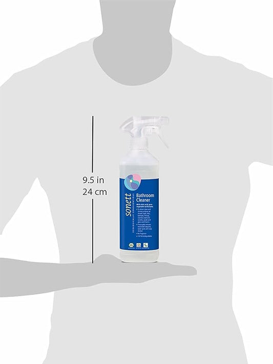 Sonett Organic Bathroom & Shower Cleaner Spray Removes lime scale deposits in hard-to-reach places and cleans fittings, stainless steel (17 fl. oz. Pack of 1)