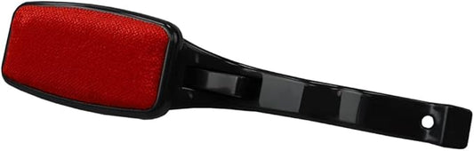 Lint Remover for Pet Hair by Home Basics: Swiveling Lint Brushes for Clothes and Furniture | Plastic Garment Brush (Red)