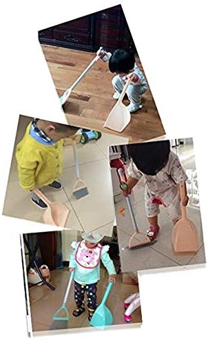 Mini Broom and Dustpan, Home Kitchen Sweeping for Kids(White+Blue)