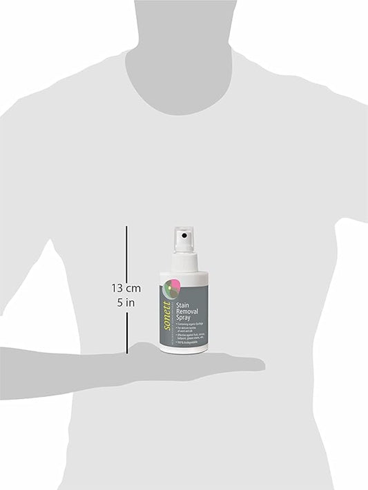 Sonett Organic Stain Removers Spray for clothes effective against fruit, Cocoa, Ballpoint, Grease stains for delicate textiles of Wool 3.4 fl.oz (Pack of 1)