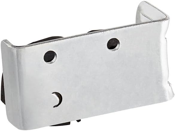 Spring-Loaded Replacement Holder Assembly for Mop and Broom Racks, Black, 2.5 x 1 x 2 Inch