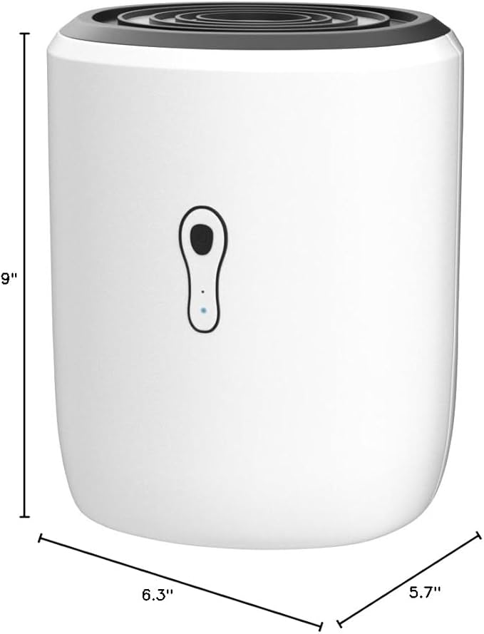 Dehumidifiers for Home 27oz(800ml) Small Auto Shut off Dehumidifiers with Drain Hose,Portable Ultra Quiet Mini Dehumidifier Effective for Bathroom, Basement, Garage, RV, Gun Safe, Closet