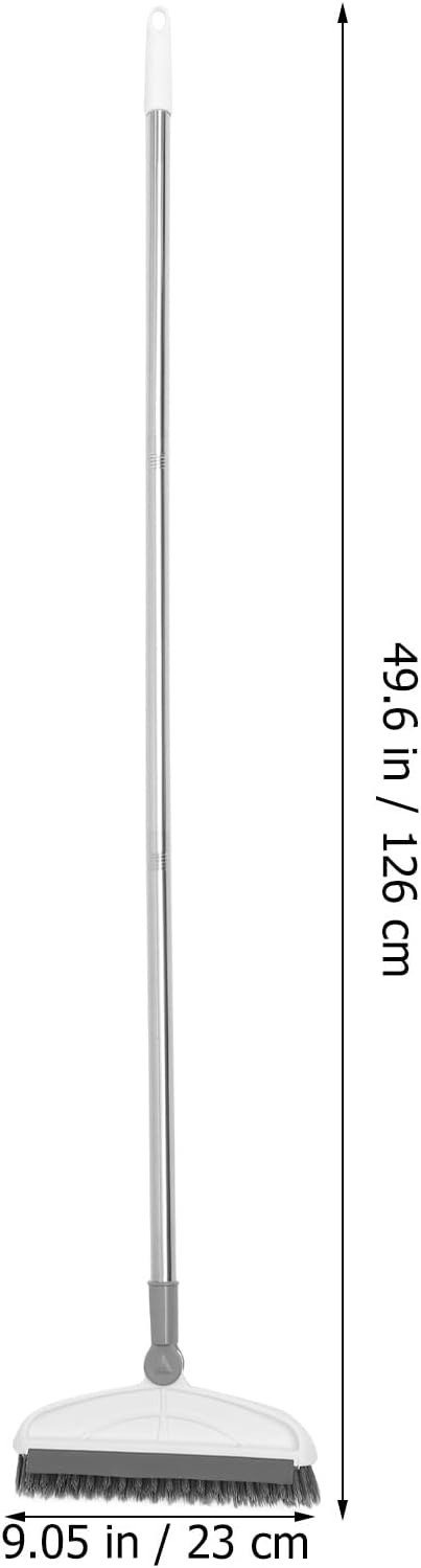 Floor Scrub Brush with Long Handle 126cm Hard Bristles Multi-use Shower and Bathroom Tile Grout Cleaning Brush for Home and Kitchen Floors