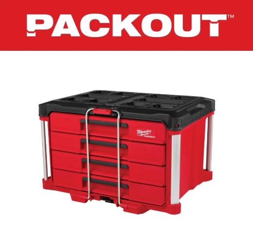 Milwaukee Packout 4 Drawer Tool Organizer Box - 48-22-8444