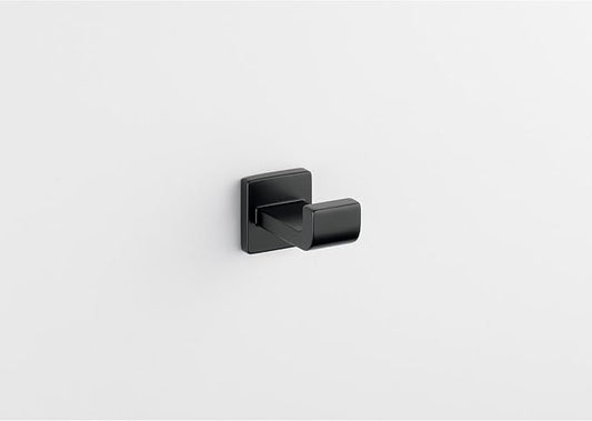 Delta Ara (1-Pack) Towel Hooks Matte Black Single Bathroom Hooks Wall Mounted for Robes & Towels Hand Towel Hook Holder Kitchen, Bathroom Accessories 77535-BL