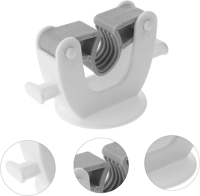 4pcs Self-Adhesive Mop and Broom Holder Wall Mounted Storage Organizer for Bathroom and Kitchen High Durability No Drilling Required Easy Install