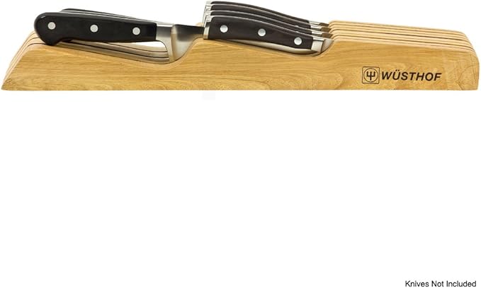 WÜSTHOF 7-Slot In Drawer Knife Storage, Natural Wood