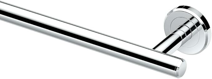 Gatco 4240A Latitude II, Towel Bar, 30”, Chrome | Wall Mount Towel Holder for Bathroom, Total Length 32.63"