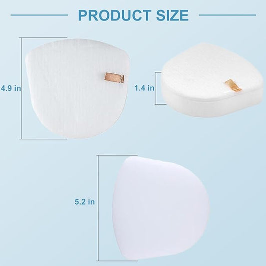 4 Pack Foam & Felt Filters Replacement for Shark Navigator Zero-M Lift-Away Upright Vacuum UV650 UV725 ZU560 ZU560C ZU561 ZU562 ZU572 | Fits Shark Rotator ZD201 ZD400