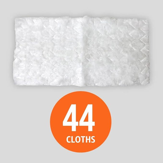 Amazon Basics Heavy Duty Dry Sweeping Cloths to Clean Dust, Dirt, Pet Hair, Fits Swiffer Sweeper Mop Heads, 44 Count (Pack of 1)