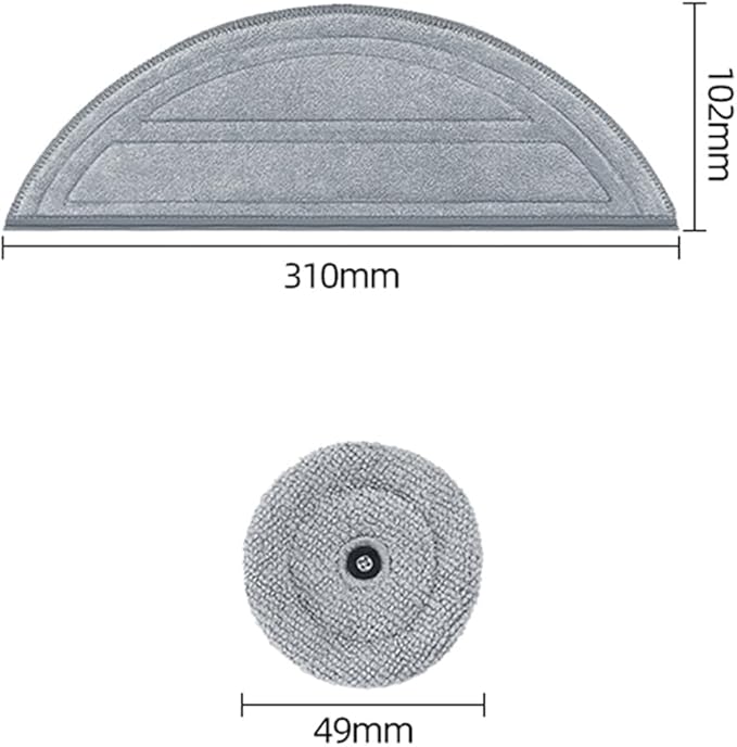 Mop Pads for Roborock Saros 10 Robot Vacuum Cleaner Roborock Saros 10 Mopping Pads Roborock Saros 10 Accessories