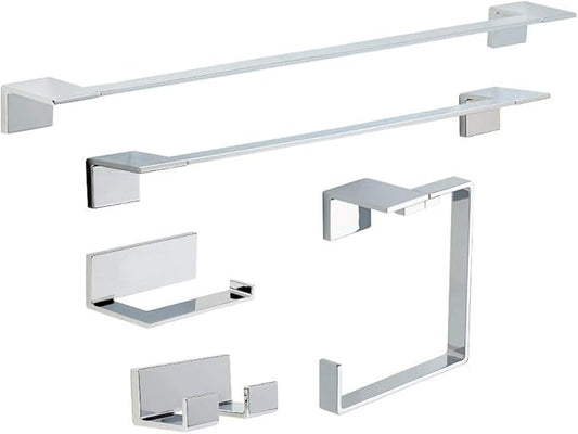 Delta Vero (1-Pack) Toilet Paper Holder Polished Chrome Tissue Roll Holder for Bathroom Organization and Storage Single Post Toilet Tissue Holder Wall Bathroom Accessories 77750