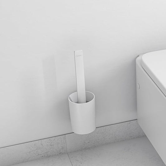 hansgrohe WallStoris Modern Toilet Brush Holder in Matte White, 27927700