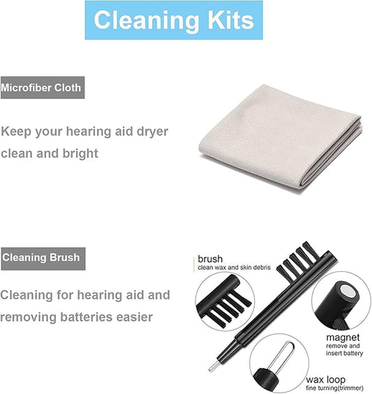 LINKIM Automatic Hearing Aid Dryer & Dehumidifier - Ultra Fast Electronic Dry Box for Hearing Amplifiers & Cochlear Implants Removes Sweat & Moisture