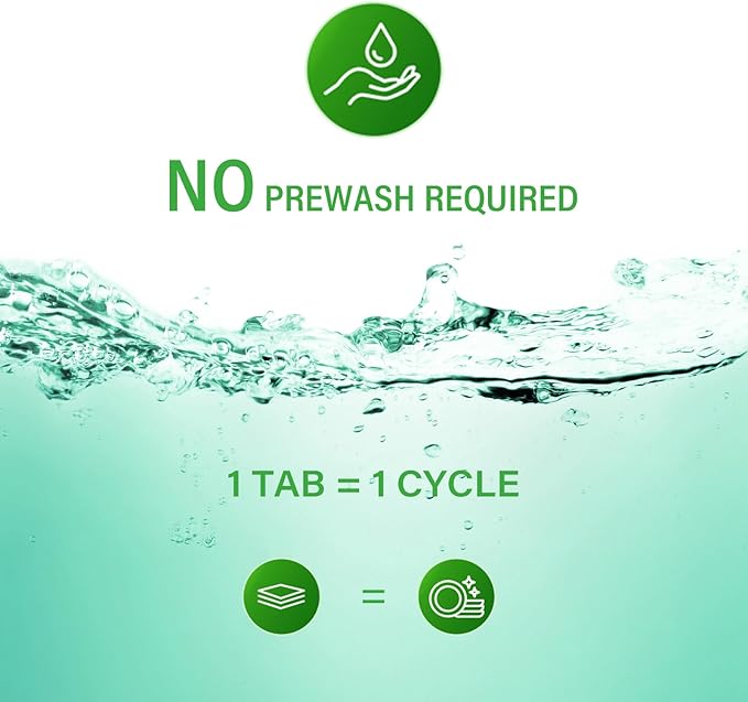 Dishwasher Tablets 100% Plastic-Free Pure Natural Plant-Based Solid Dishwashing Detergent Tablet Removes Oil and Coffee Stains Fresh Lemon Fragrance Enhances Luster of Tableware 36 Pack