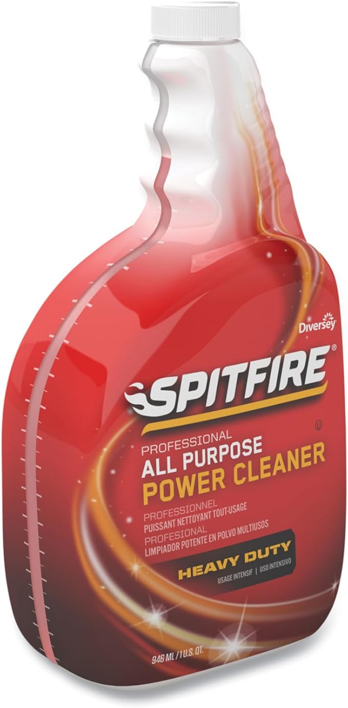 Spitfire Professional All Purpose Power Cleaner Degreaser, 32 Fl Oz bundled with Microfiber Cloth