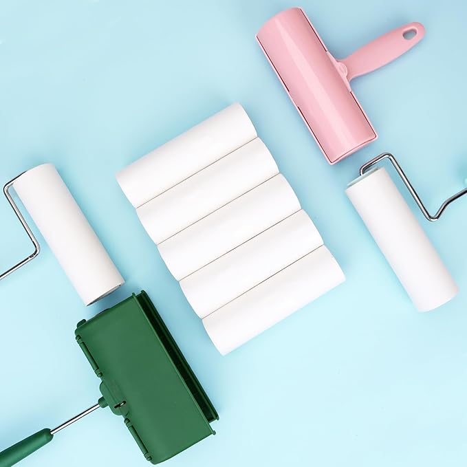 6.3 inch Lint Roller Refills Only for Metkix Bomda Fedicelly Large Lint Rollers for Pet Hair Extra Sticky 60 Sheets per Refill Pack of 5 Rolls 300 Sheets Total