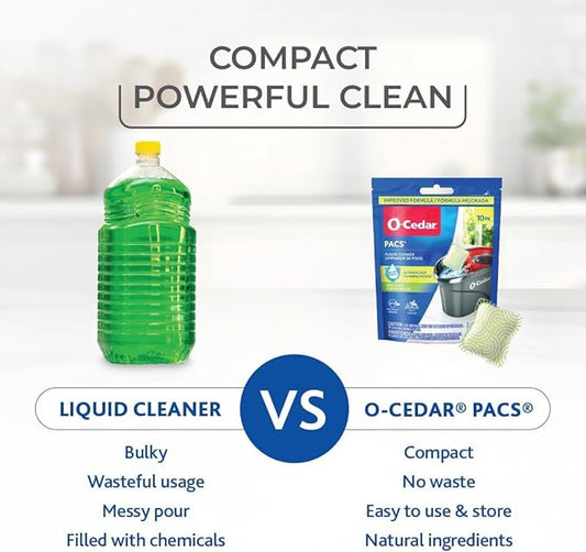 O-Cedar Floor Cleaning 20ct Pacs Citrus Scent 10ct (2-Packs)