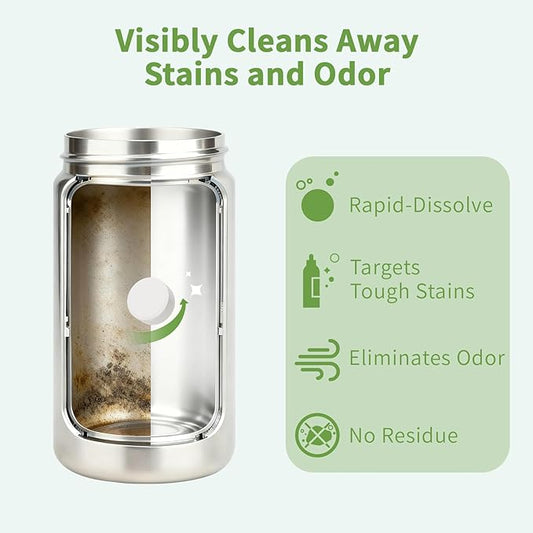 Water Bottle Cleaning Tablets, Water Bottle Cleaner, Bottle Cleaner Tablets 24 Count