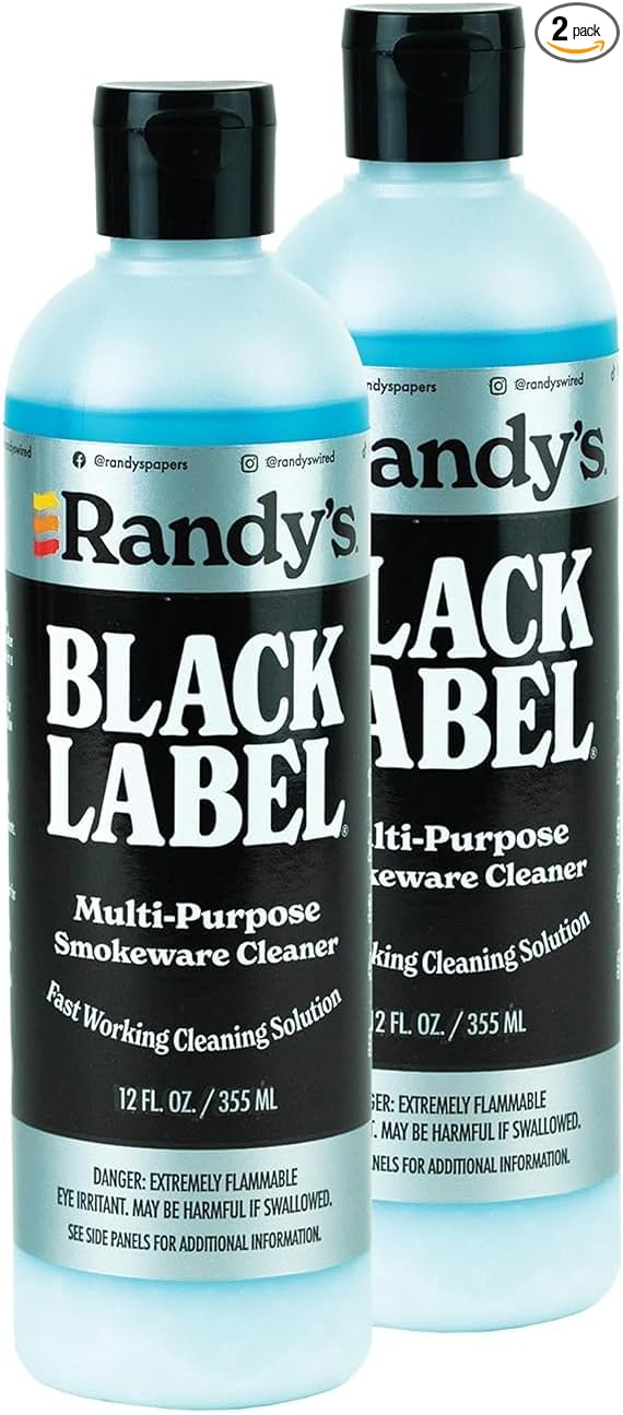 Randy's Black Label Cleaner - (12 fl oz) - Best Multipurpose Surface Cleaning Solution for Glass Tops, Metal and Ceramic Surfaces - Glass Top Cleaner for Streak-Free Finish - 02-Pack