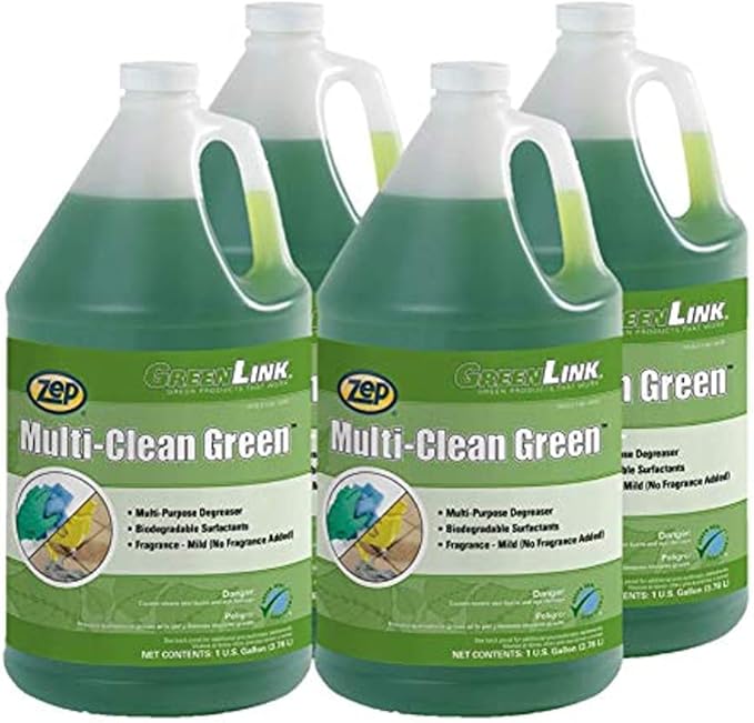 Zep Multi-Clean Green Cleaner and Degreaser 1 Gal 124923 (Case of 4)