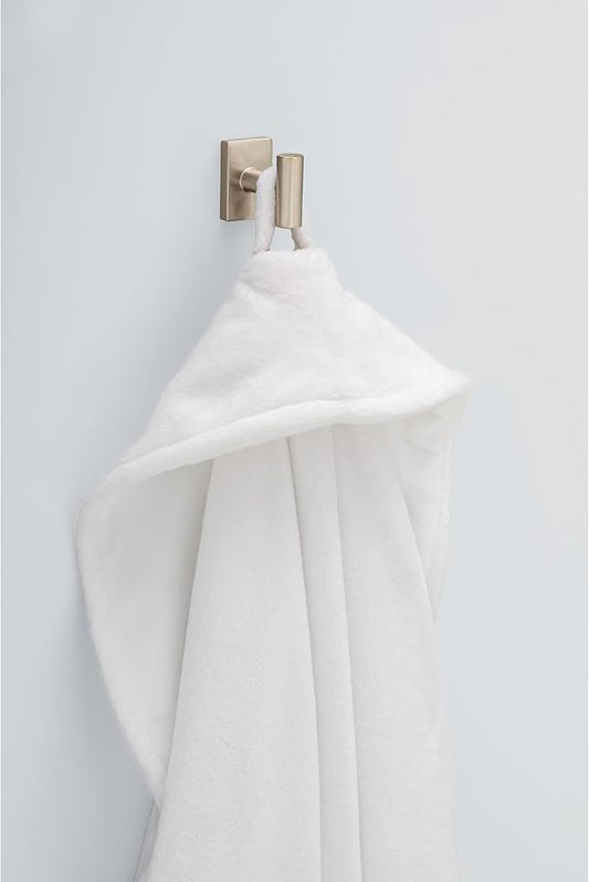 Franklin Brass Hartwell (1-Pack) Towel Hooks Satin Gold Single Bathroom Hooks Wall Mounted for Robes & Towels Hand Towel Hook Holder Kitchen, Bathroom Accessories HRT35-SG