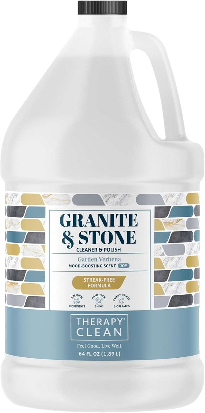 Therapy Granite Countertop Cleaner Refill 64 oz, Marble, Granite Polish, Marble Polish, Stone, Quartz, Stain Remover