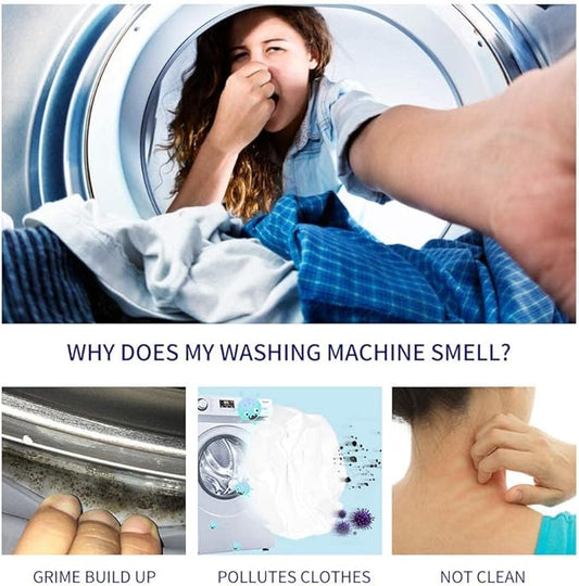 NATRUTH 30 Pack Washing Machine Cleaner Tablets, Solid Washer Deep Cleaning Tablet, Clean Inside Drum And Laundry Tub Seal