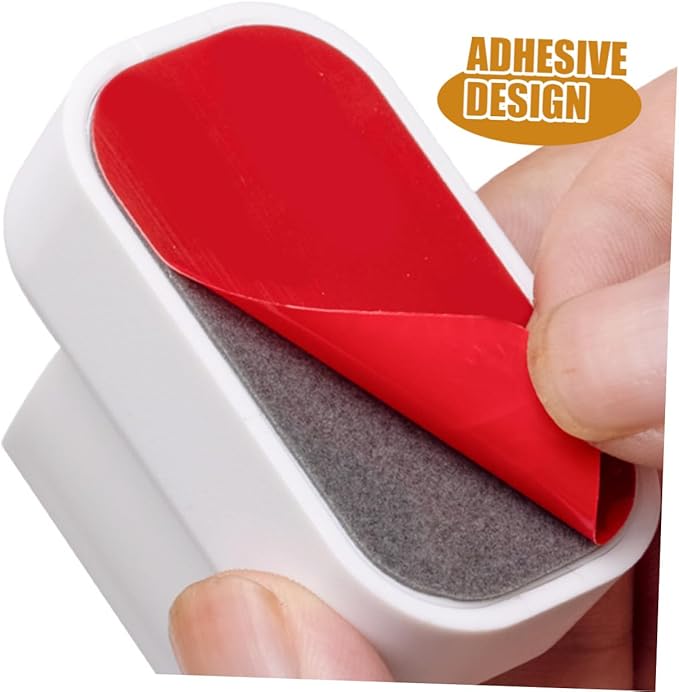 PRETYZOOM Mop Broom Holder Wall Mounted Adhesive Wall Broom Mop Holder Strong Fixing