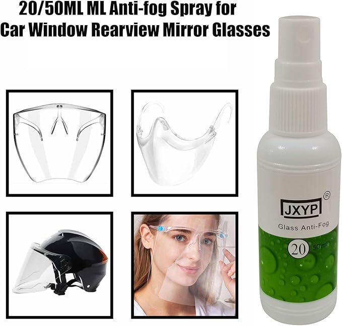 Glass Cleaner | Anti Fog | Auto Window Defogger | Windshield Against Fog | Lasting Effect Defoamer for Glasses, VR Headphones, Ski Glasses, Mirror, Window, Windshield