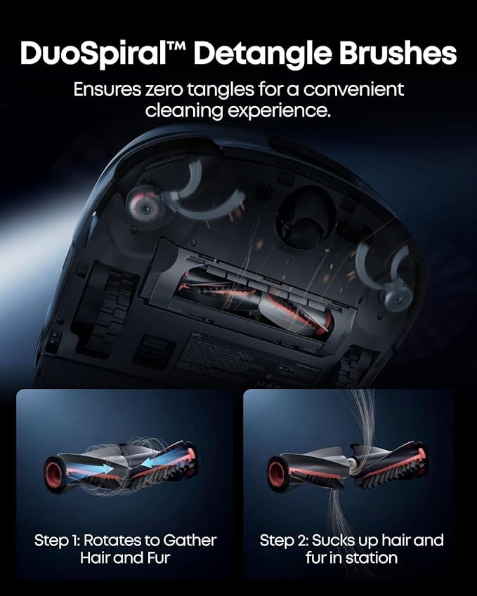 eufy Robot Vacuum Omni S2 and Mop Combo, 30,000 Pa AeroTurbo™ 2.0 Long-Lasting Suction, HydroJet ™ 2.0 Self‑Cleaning Roller Mop, CleanMind AI Navigation, Fragrance Diffuser, All‑in‑One Station