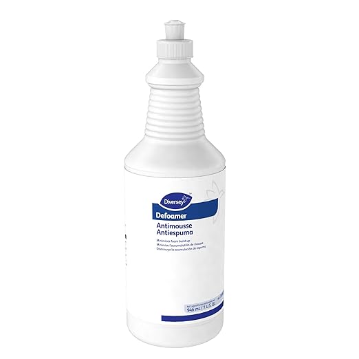 Diversey 95002620 Defoamer Liquid for Carpet Cleaner Extraction Machines, Tanks & AutoScrubbers, Ready-to-Use Squeeze Bottle, 32-Ounce