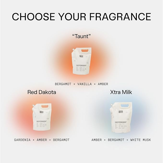 DedCool Liquid Laundry Dedtergent | Xtra Milk | Luxurious Fragrance Detergent | Removes Stains | Infused with Natural Essential Oils | Non-Toxic | 120 Washes | 64 Fl. Oz.