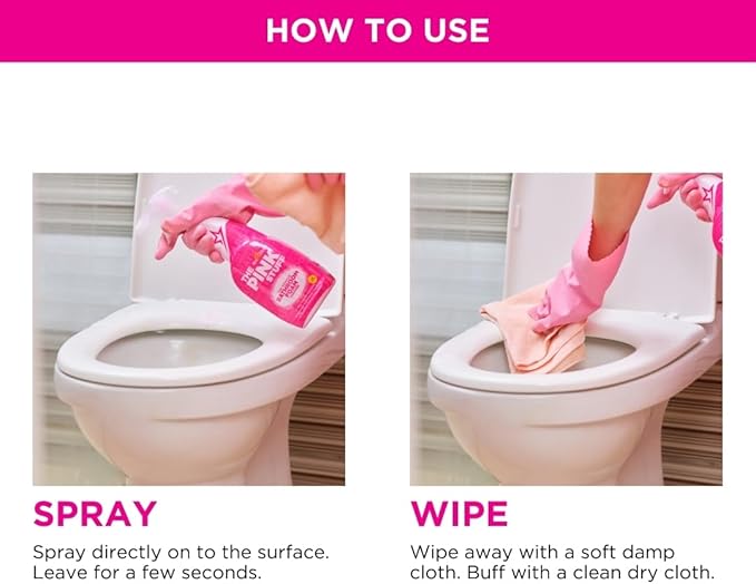Stardrops - The Pink Stuff - Miracle Bathroom Foam Cleaner 750ml - Baths, Tiles, Soap Scum, Limescale, Streak Free (Pack of 2)