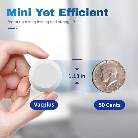 Vacplus Toilet Bowl Cleaner Tablets 30 PACK, Automatic Toilet Bowl Cleaners with Bleach for Deodorizing and Descaling, Bathroom Cleaner Against Tough Stains