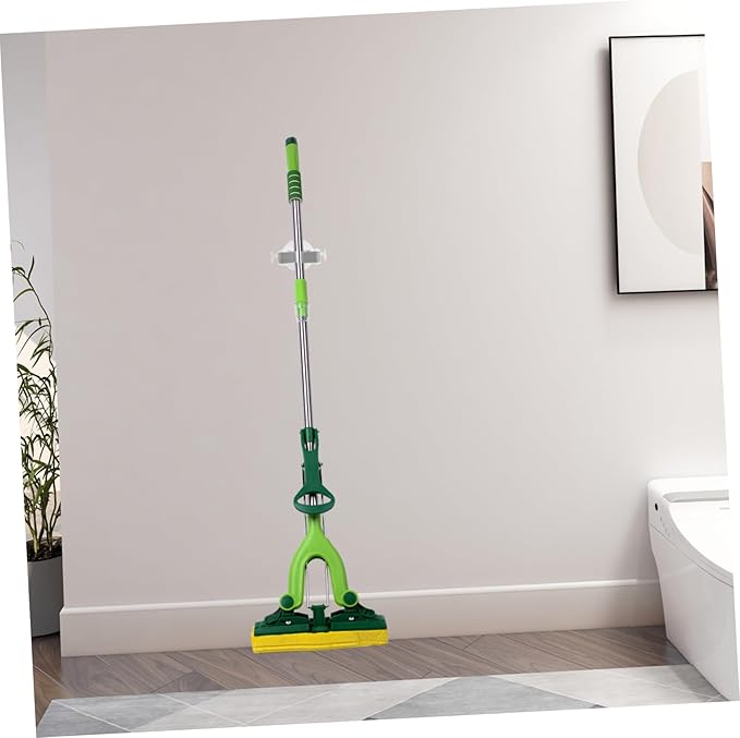 Happyyami 2 Pcs Mop Hook Mop Holder Wall Mounted Mop Broom Holder Wall Mounted Wall Hangers for Brooms and Mops Wall Rack for Brooms and Mops Broom and Mop Organizer Mop Hanger White