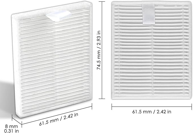 (6 Pack) Q7 M5/ Q7 M5+/ Q7 L5/ Q7 L5+ Replacement HEPA Filters Compatible with Roborock Q7 M5/ Q7 M5+/ Q7 L5/ Q7 L5+ Robot Vacuum, Accessories Kit, Upright Filter, Vacuum Filters, Canister Filters