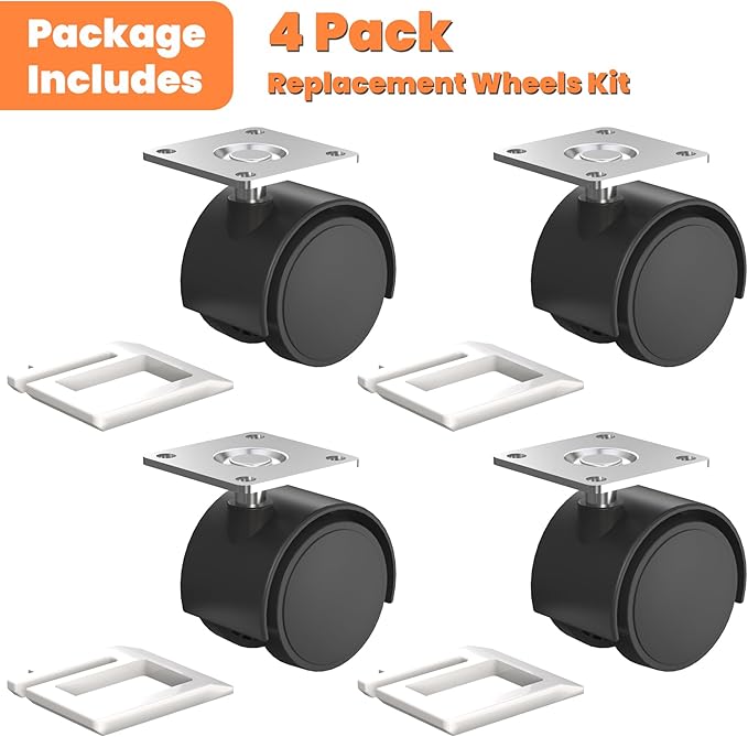 GCGOODS Cube Dehumidifier Wheel Kit, Wheel Kit Compatible with Midea Cube Dehumidifier, Wheel Kit for Easy Movement, Dehumidifier Accessories, 4 Pack