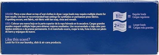Clorox Fraganzia Fabric Softener Dryer Sheets, Lavender Scent - Wrinkle Reducing Scented Softening Laundry Sheets for Great Smelling Clothes, 105 Count - 2 Pack