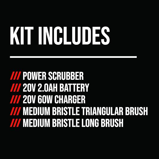 SKIL Electric Spin Scrubber, Cordless Power Brush for Cleaning, 20V Kit with Battery, Charger - PB5100D-12