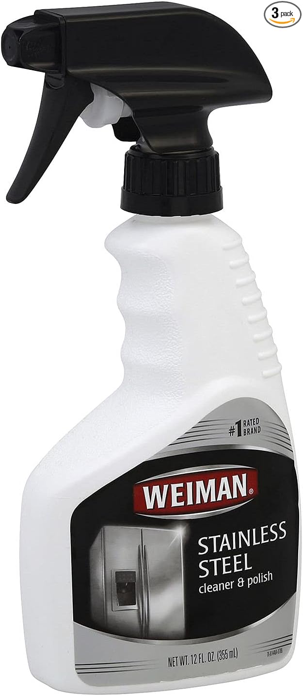 Weiman Stainless Steel Cleaner Spray, 12 Ounce - 6 per case.