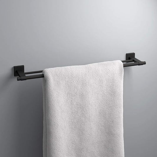Franklin Brass Maxted (1-Pack) 24" Towel Rack for Bathroom, Matte Black Double Towel Bar for Bathroom Wall Towel Holder Rod Wall Mounted Bathroom Accessories MAX25-FB