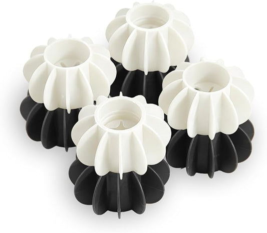 8Pcs Ech.Apr Reusable Laundry Balls, TPR Washing Machine Cleaner Ball, Anti-Tangle Washer Dryer Accessory