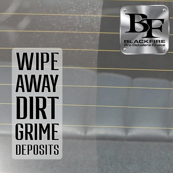 Blackfire Pro Detailers Choice Glass Cleaner | Streak-Free & Ammonia-Free Formula | Safe for Tinted Windows & Automotive Glass | BF-430 | 32 oz Spray Bottle