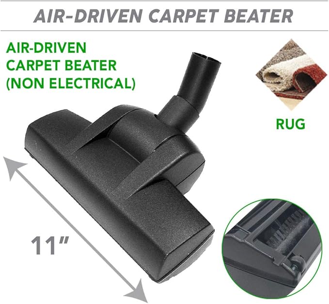 OVO Heavy Duty Powerful Central Vacuum System, Hybrid Filtration (with or Without Disposable Bags) 35L or 9.25Gal, 750 Airwatts with 30ft Deluxe Plus Accessory kit Included