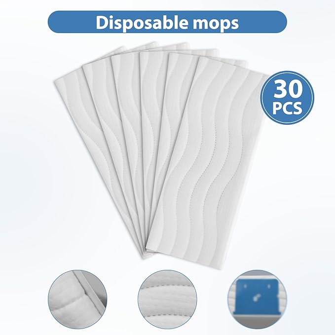 30 PCS M6 Disposable Microfiber Deep Clean Wet Pads Compatable with Jet M Series M6 6110 6112 6113 6012 Ultimate Robot Mop
